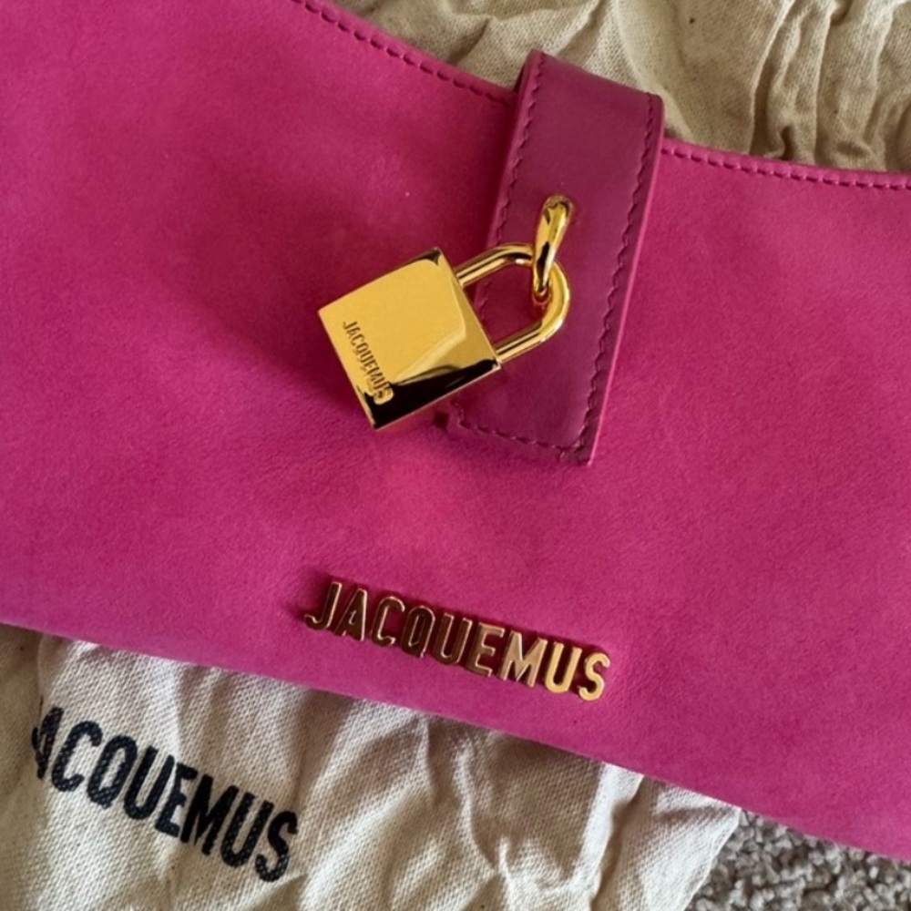 Jacquemus Le Bisou Cadenas pink shoulder bag baguette mini micro purse - Picture 4 of 7